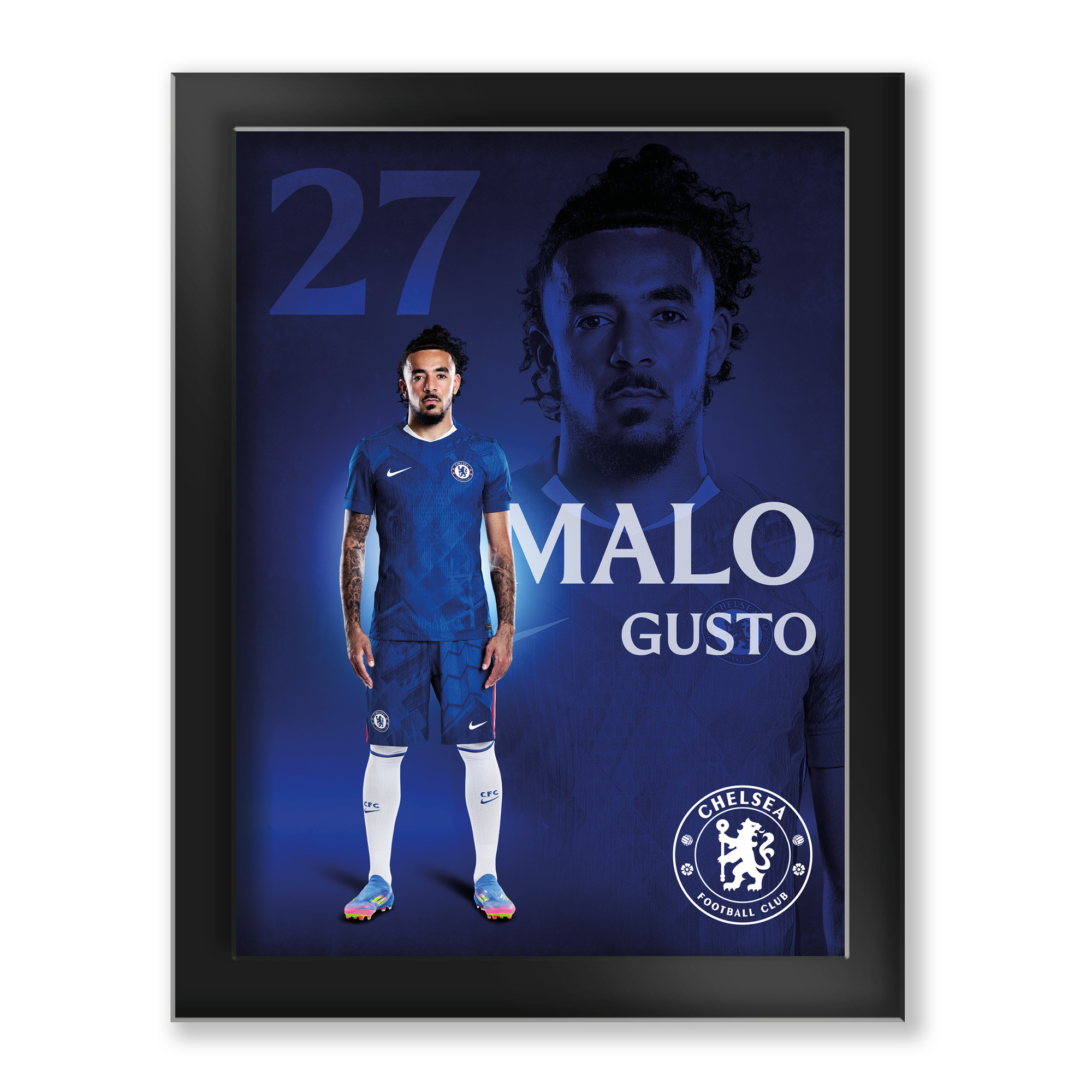 Chelsea Malo Gusto 2025-26 Hartglasrahmen – 6 x 8 Image