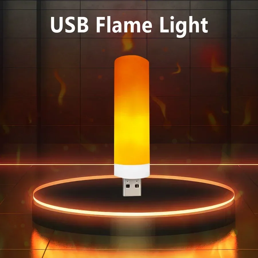 Mini Flamme Licht USB Nachtlicht USB Flamme Licht Kerze Licht Simulierte Flamme Dynamisches Licht LED Nachtlicht für Festival Party