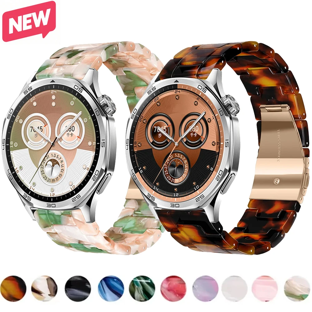 Harzarmband für Huawei Watch 5/4/GT6 Pro/GT6/GT5/GT4 46 mm, modisches Armband für Amazfit GTR4/GTS 4 Samsung Watch 7 6 5 Image
