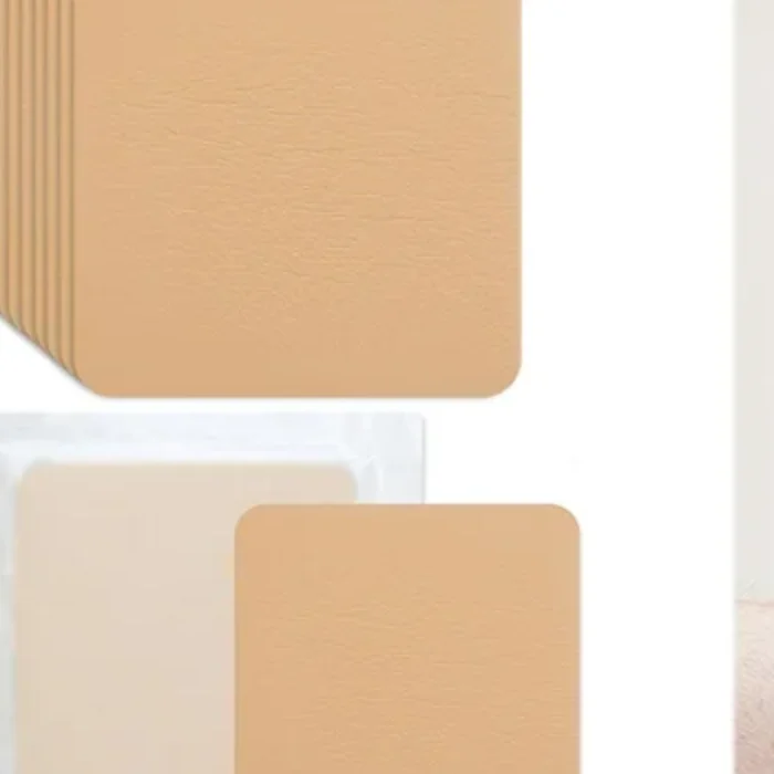 Randloser Schaumverband, wasserdicht und hochsaugfähig, quadratisch geformter Wundversorgungsverband, Silikonschaumpolster für die Erste Hilfe Image