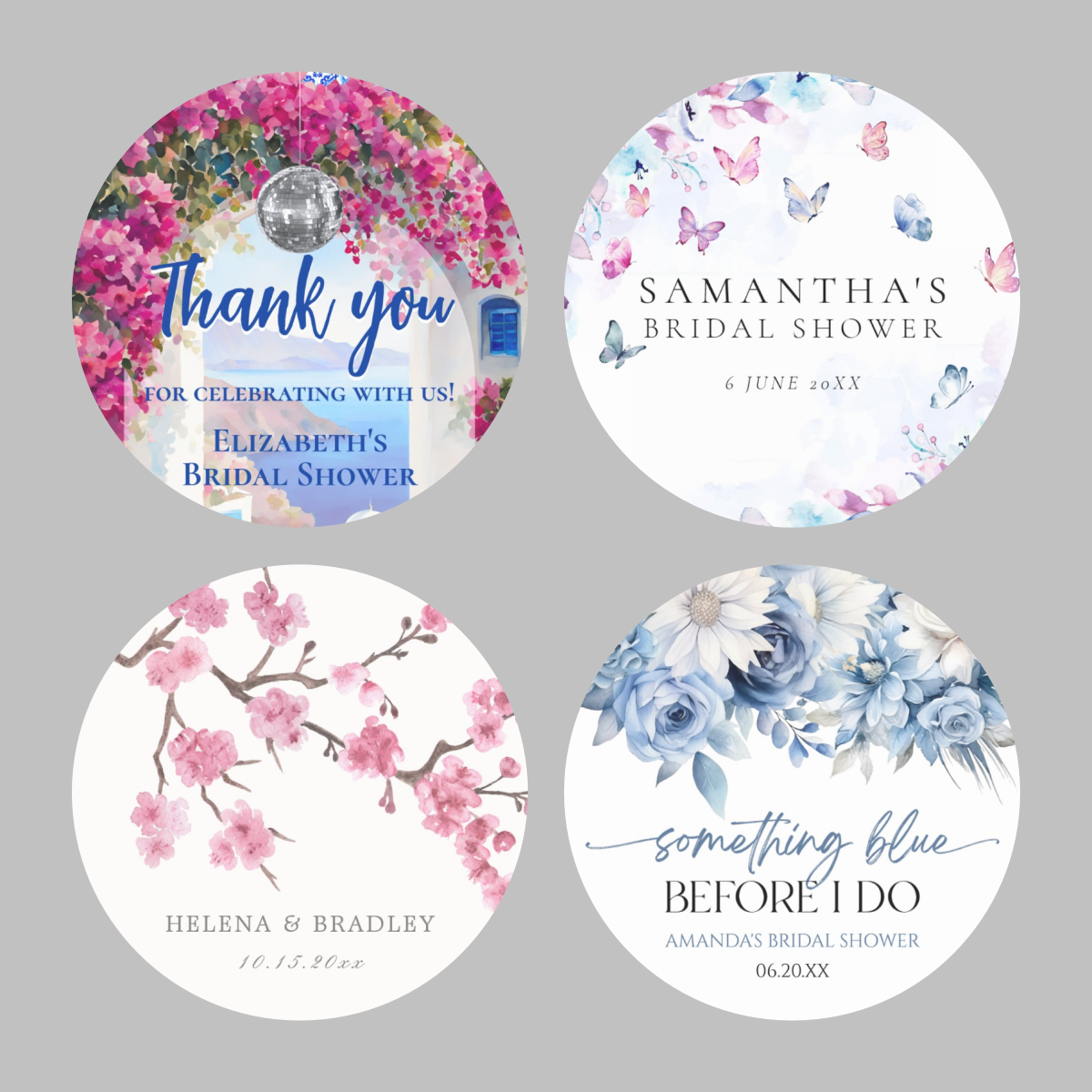 Personalized Newcomer Name Stickers, Wedding Label Stickers, Flower Stickers, Wedding Gift Stickers p214 4cm 96pcs