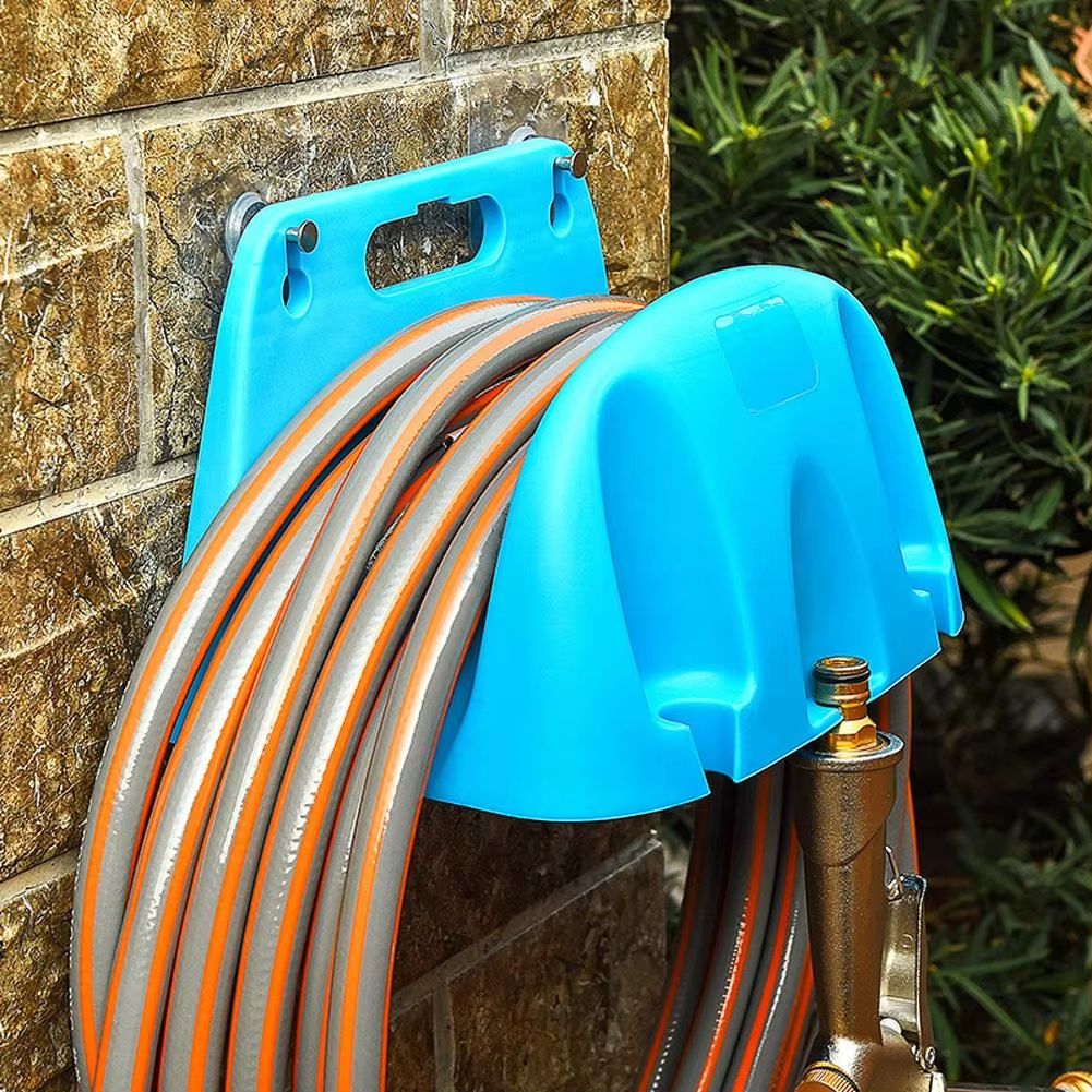 Wall Mounted Garden Hose Holder Durable Plastic Irrigation Pipe Organizer And Storage Rack c