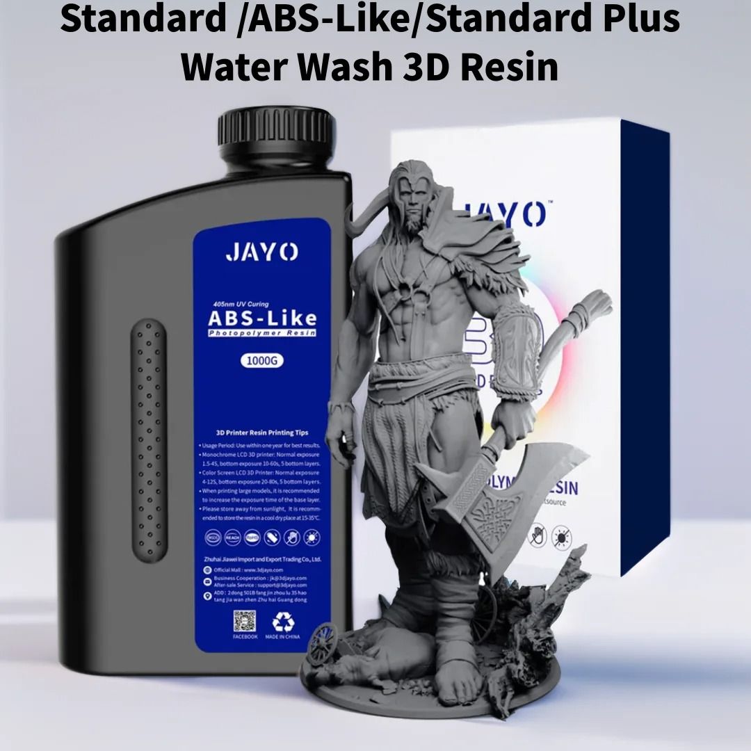Jayo 3D Printer UV Resin 405nm Standard ABS Like And Water Wash Options water Wash Resin Black