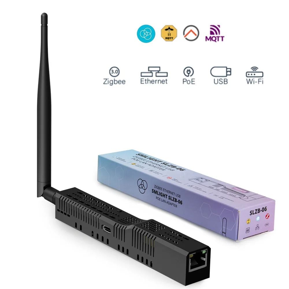 Zigbee To Ethernet USB WiFi Gateway With PoE Support slzb mr1