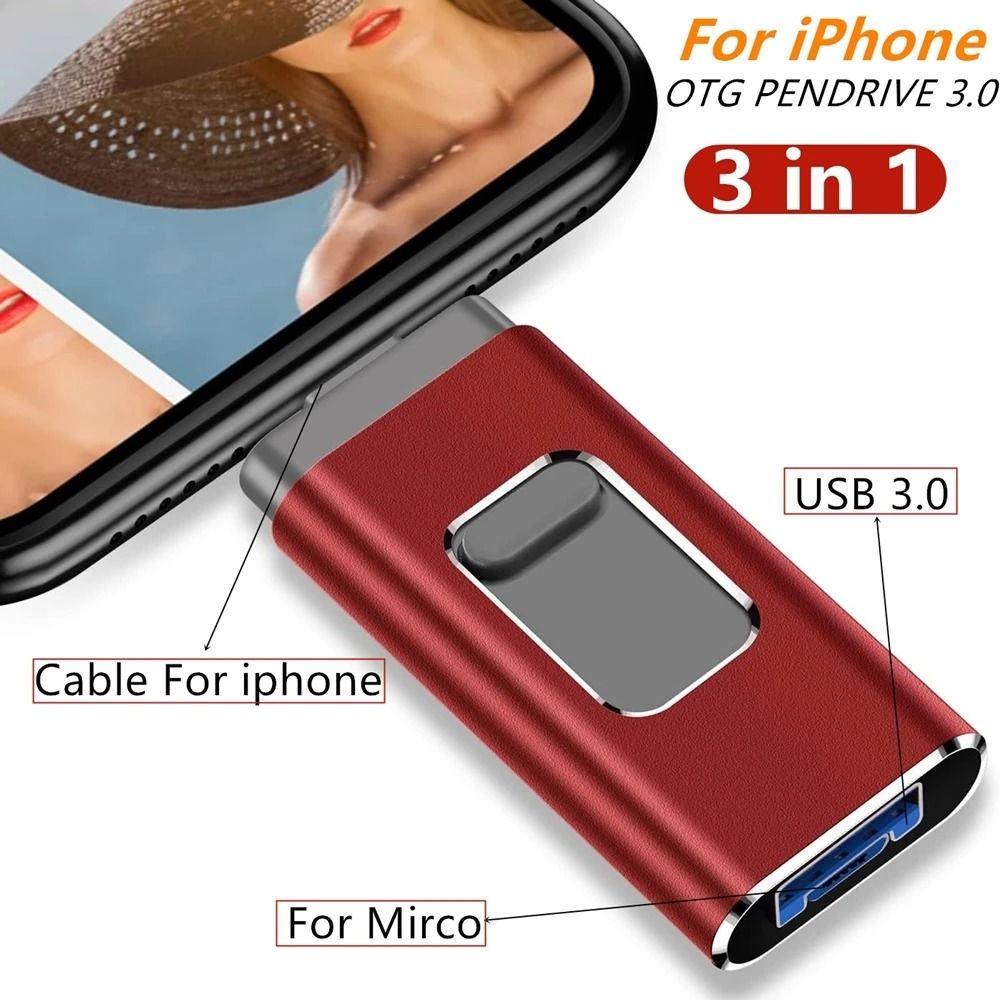 High Speed USB Flash Drive For Phone And PC With Up To 2TB Storage blue 64gb