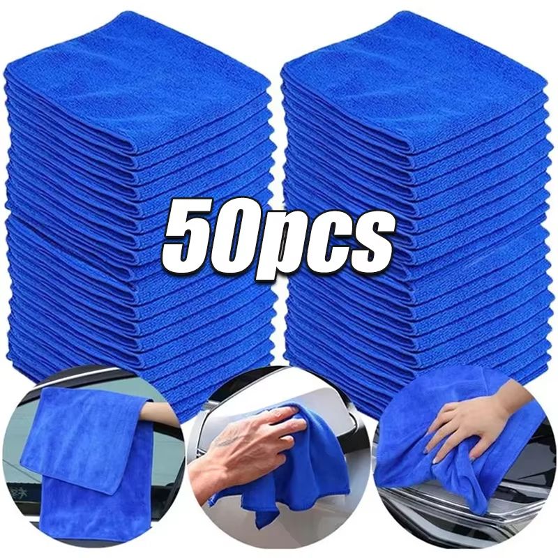 10Pcs Microfiber Towels Car Wash, Polishing & Household Cleaning Cloths 2pcs