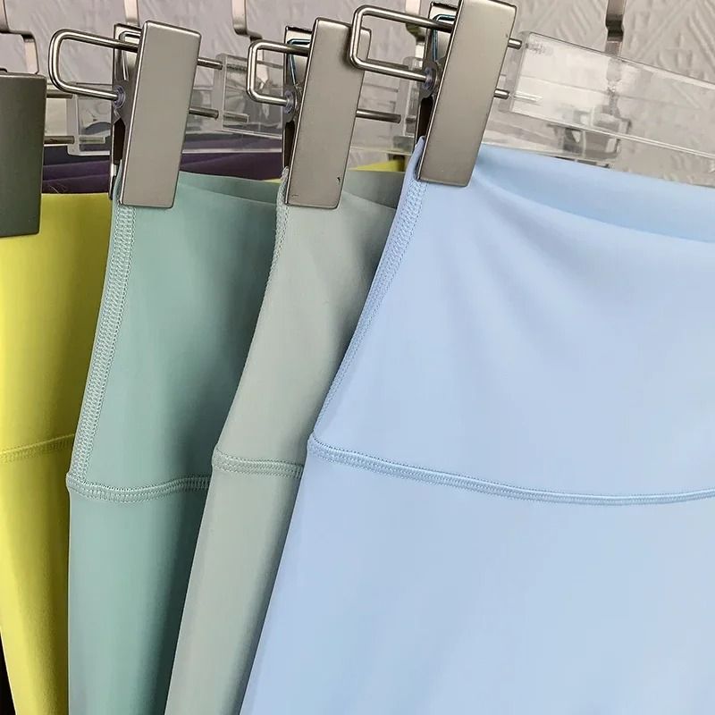 Women High Waist Breathable Quick Dry Yoga Pants For Fitness Running Cycling s leaf Yellow