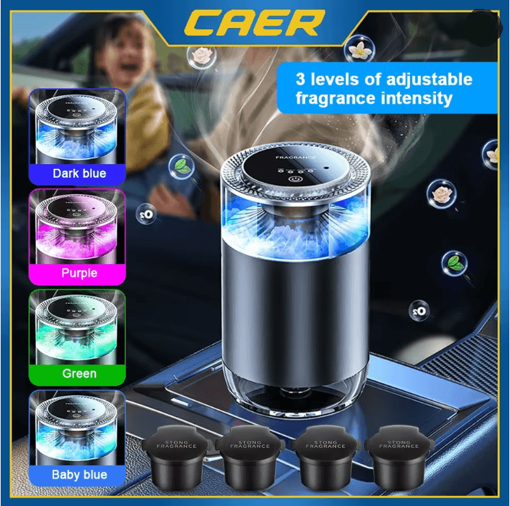 Smart Car Air Freshener Rechargeable Mist Diffuser With Adjustable Levels 2
