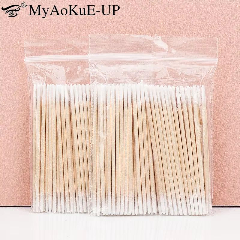 100 300pcs Double Head Cotton Swabs Makeup, Medical & Personal Care Tool 100pcs