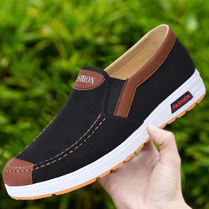 Stylish Men Casual Shoes Spring And Autumn, Trend Canvas Shoes, Lightweight Soft Flat Shoes, Comfortable Walking Shoes blue 40