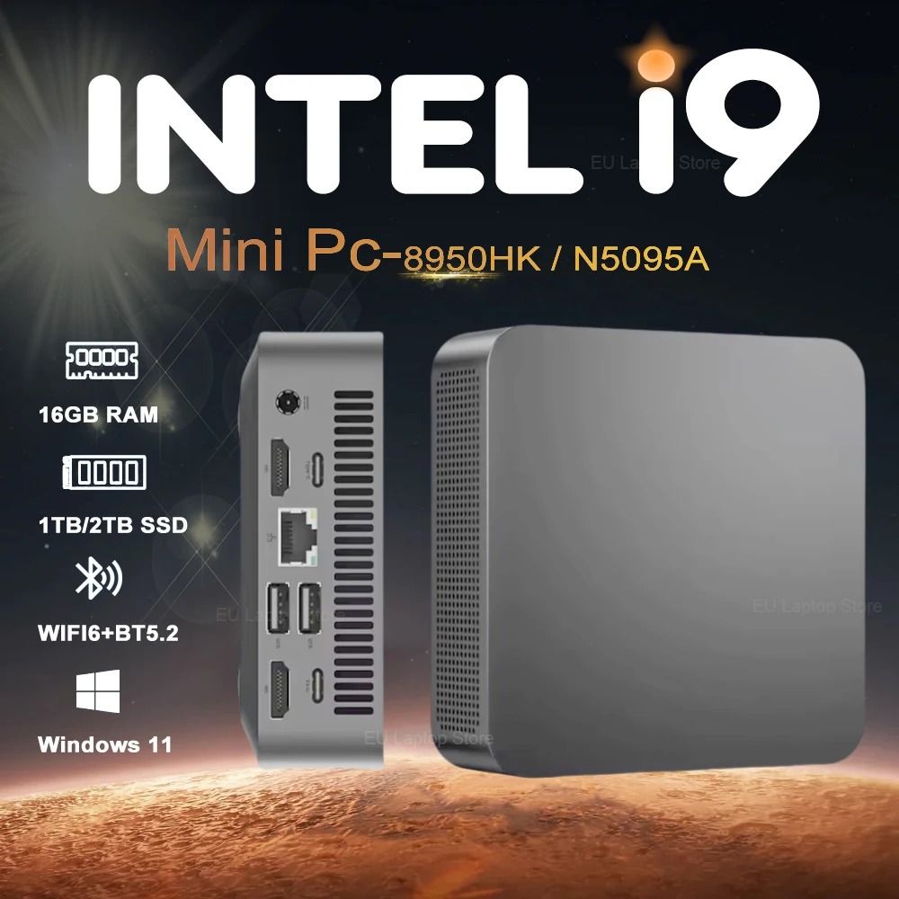 Portable Mini PC Computer With Windows 11 And Intel Processor 16gb Ddr4 1tb Ssd intel I9 8950hk