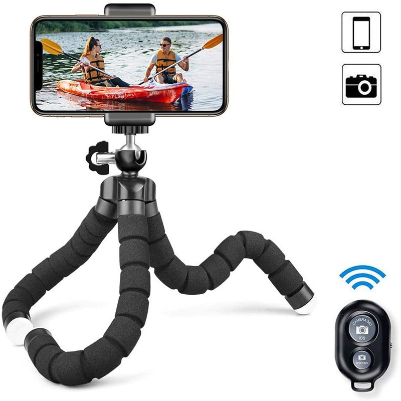 Octopus Tripod Monopod For Phone And Camera, Mini Universal Photography Stand, Smartphone Webcam Holder Clip no Remote Control