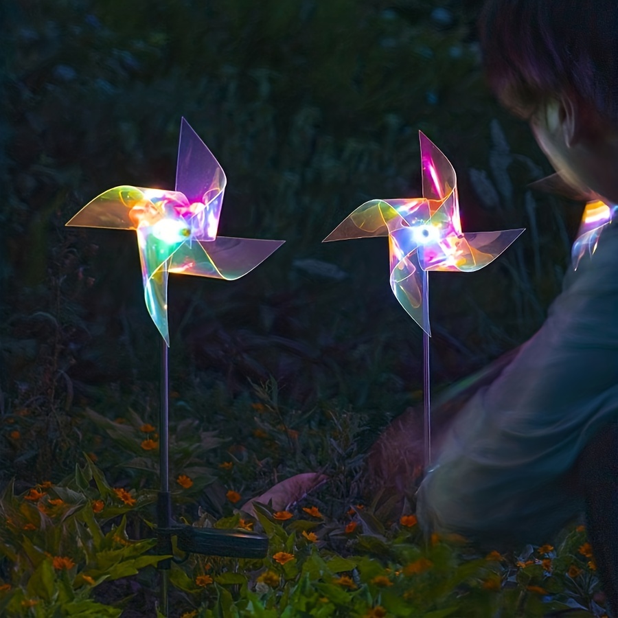 Luminous LED Solar Laser Magic Color Windmill Light, Outdoor Ground Plug In Lamp, Courtyard Garden Landscape Decoration Luminous LED Solar Laser Magic Color Windmill Light, Outdoor Ground Plug In Lamp, Courtyard Garden Landscape Decoration