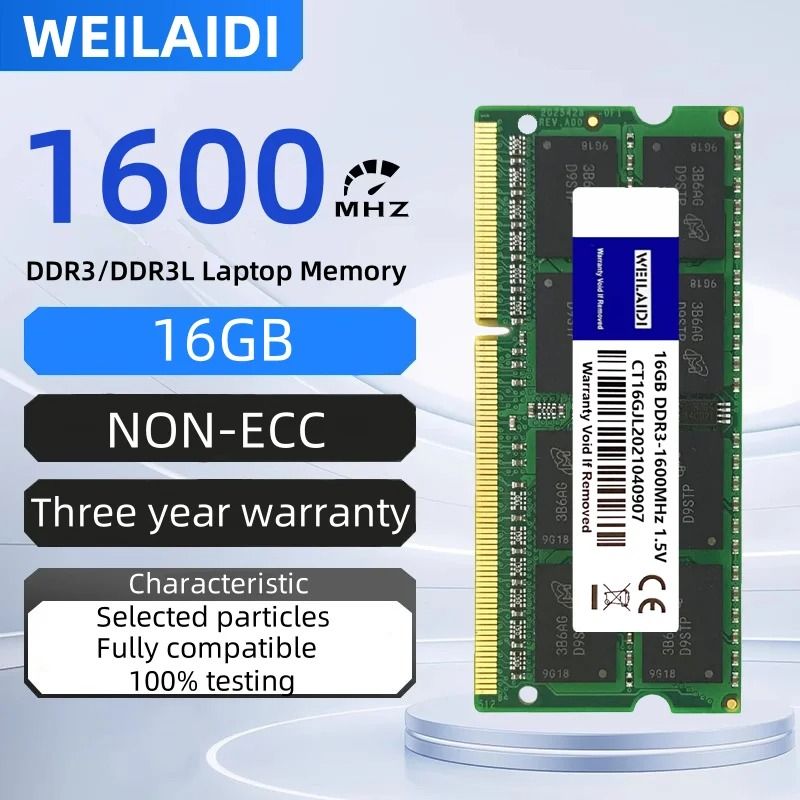 16GB DDR3 DDR3L 1600MHz Laptop Memory RAM Upgrade ddr3 1.5v