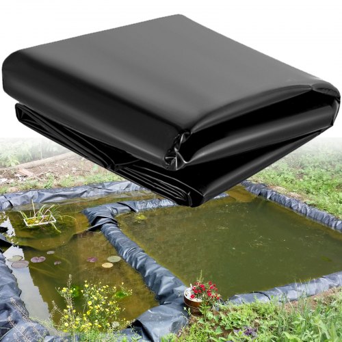 LLDPE Pond Liner 20x25 Ft, 20 Mil Thick Fish Pond Liner For Waterfalls, Ponds & Water Gardens LLDPE Pond Liner 20x25 Ft, 20 Mil Thick Fish Pond Liner For Waterfalls, Ponds & Water Gardens