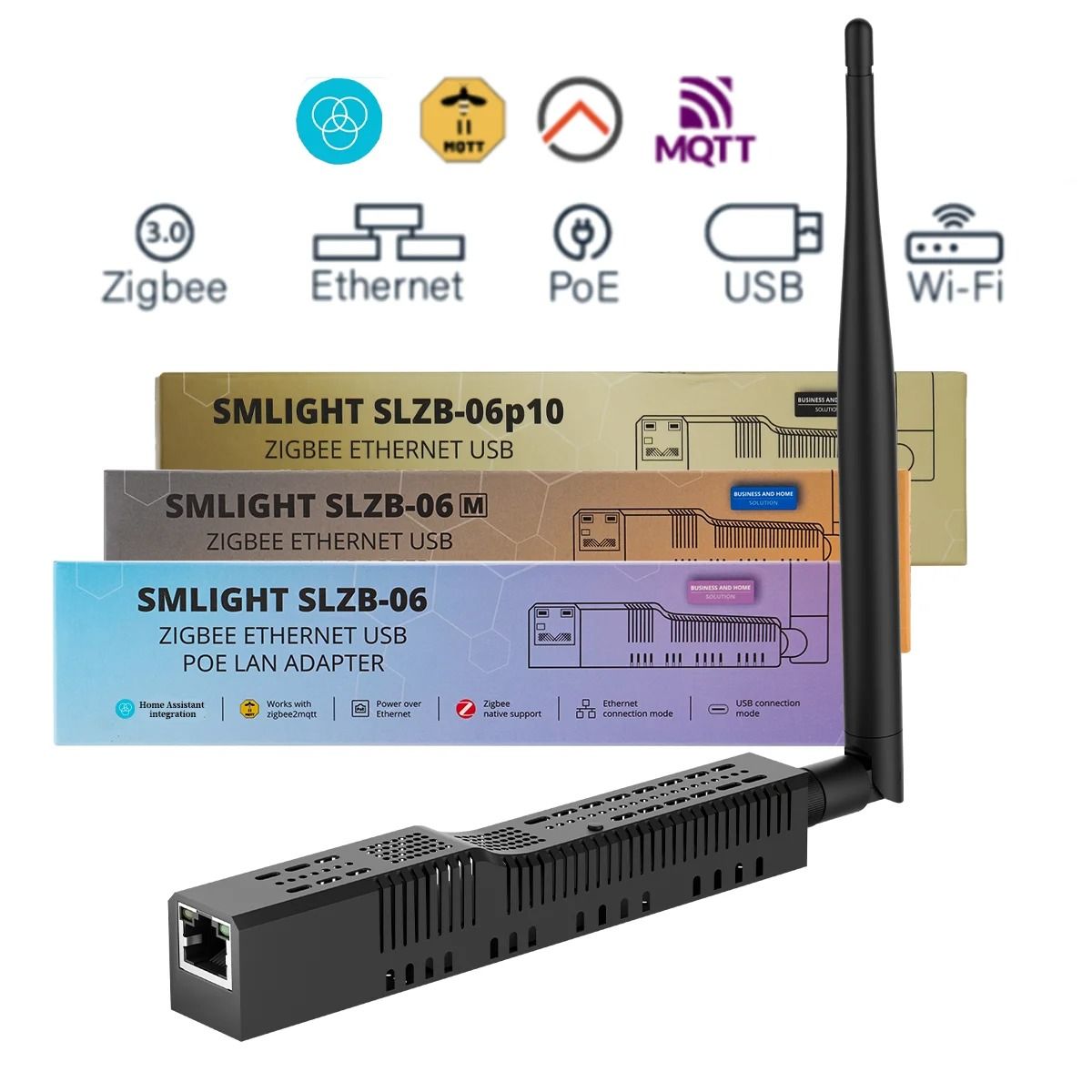 Zigbee To Ethernet WiFi USB Gateway With PoE Support For Smart Home Automation slzb 06p7
