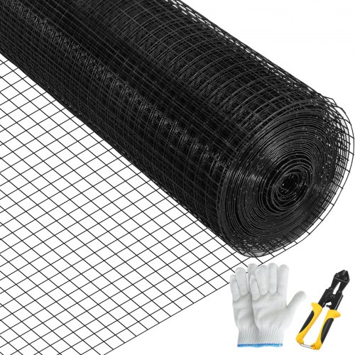 Hardware Cloth, Mesh Galvanized Steel Vinyl Coated Gauge Chicken Wire Fencing With Cutting Plier & Gloves, Garden Hardware Cloth, Mesh Galvanized Steel Vinyl Coated Gauge Chicken Wire Fencing With Cutting Plier & Gloves, Garden