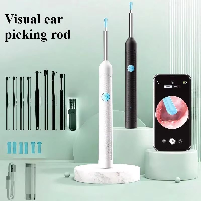 Smart Visual Ear Sticks Otoscope Mini Camera Ear Wax Removal & Health Care Tool new white 1pcs
