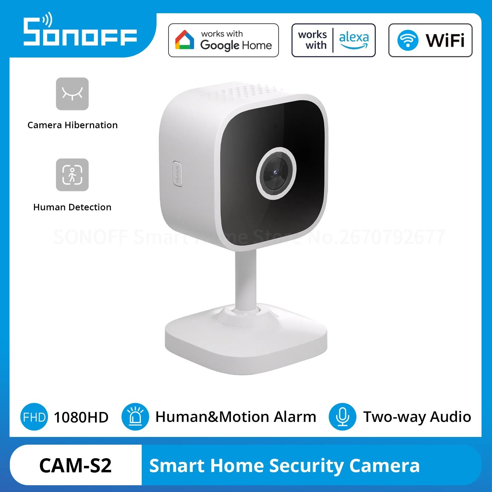 Sonoff Cam Slim Gen2 Smart Home Security Camera 1080P Human Detection Sonoff Cam Slim Gen2 Smart Home Security Camera 1080P Human Detection