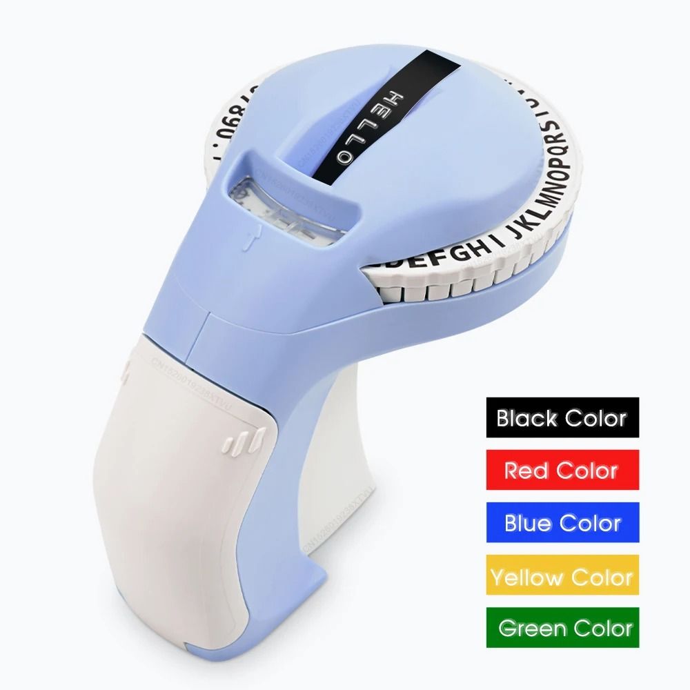 Portable Label Maker B90 Manual Embossing Printer Compatible With 9mm Tapes 3 Pack Label 03