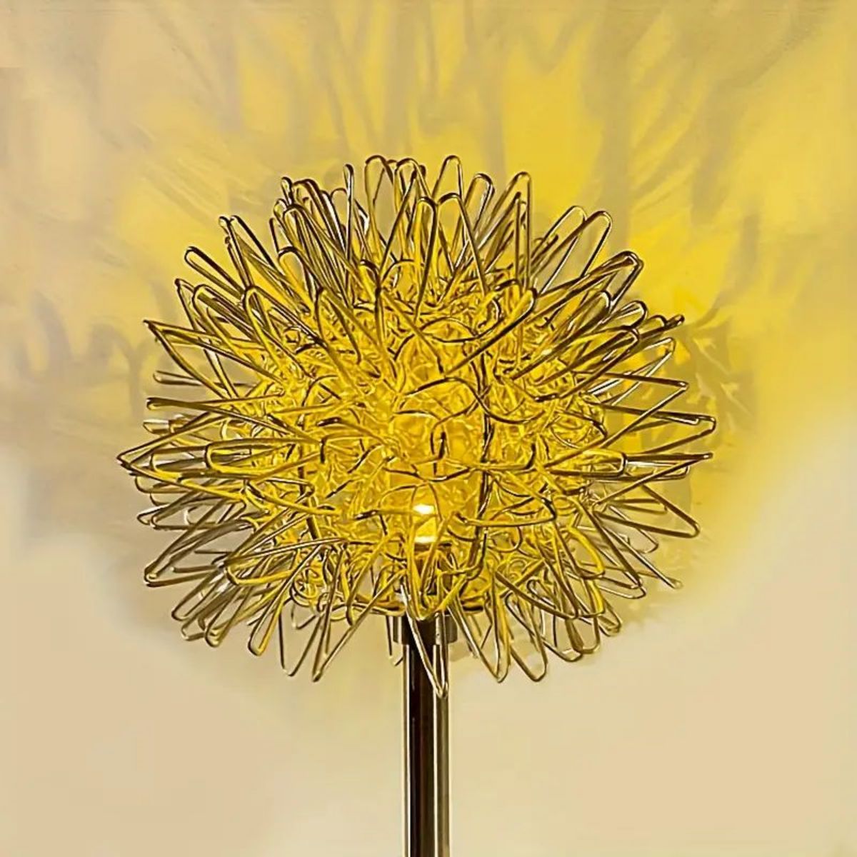 Waterproof Outdoor LED Landscape Lamp, Solar Dandelion Aluminum Wire Ball Garden Light, Decorative Garden Lighting colour