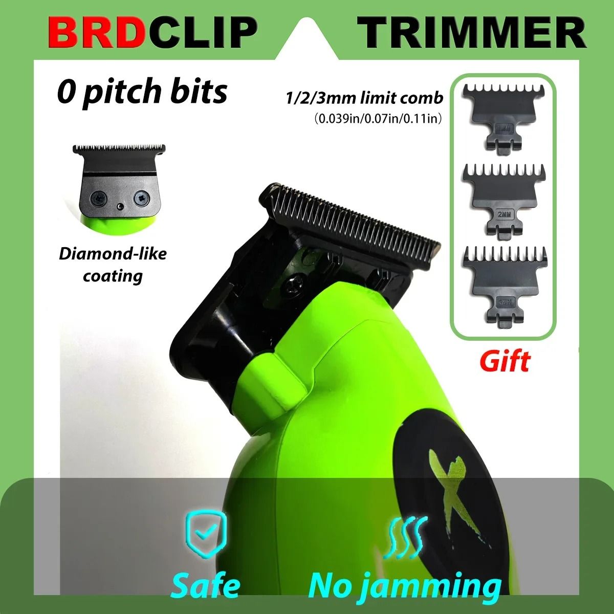 BRDCLIP X Series Professional Hair Clipper Trimmer And Shaver Set uk 6b t 609 Carton