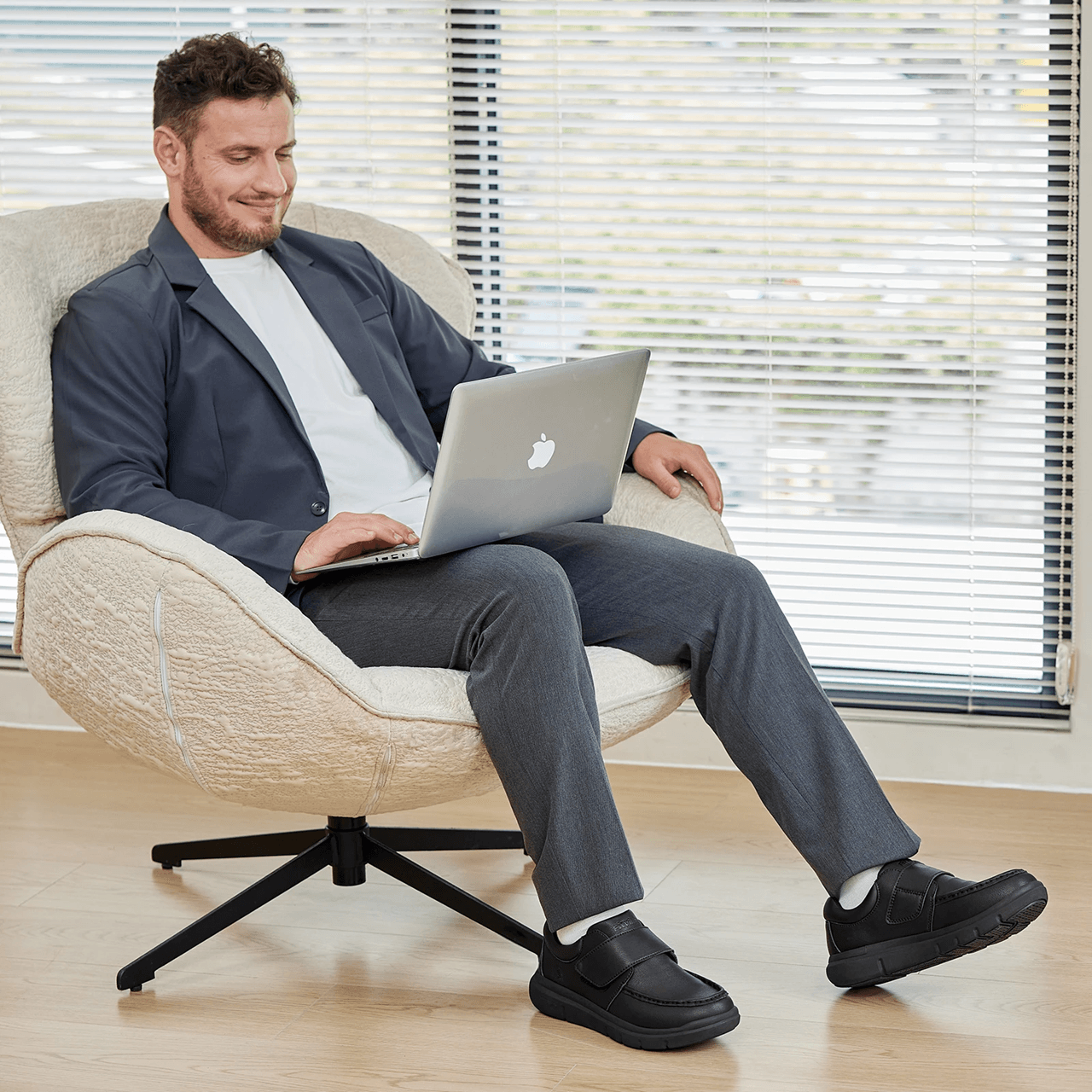 Wide Fit Mens Leather Walking Shoes Comfortable Oxford Style Business Wear us 12 black