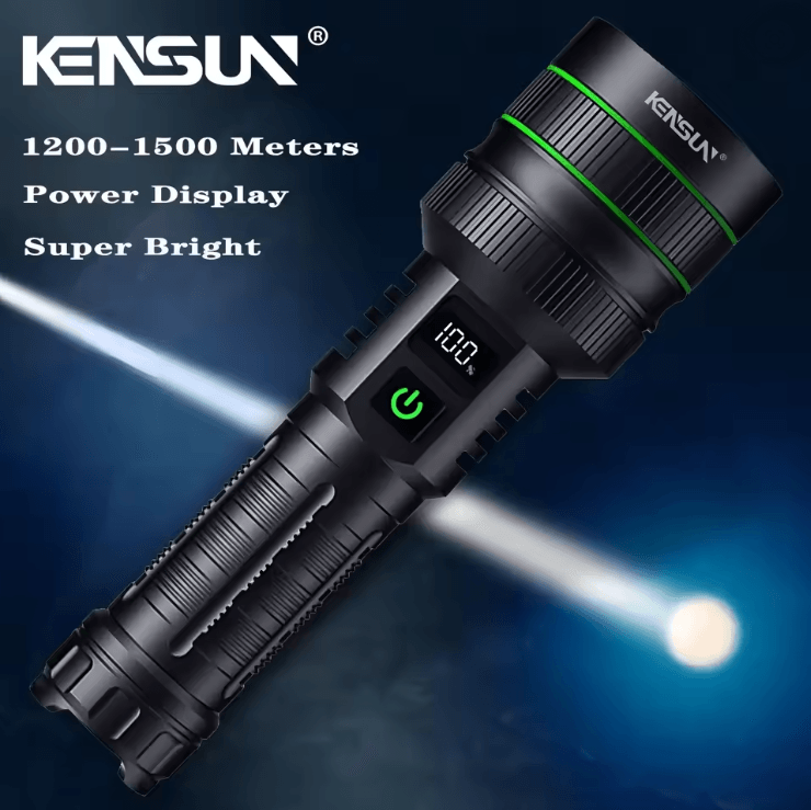 TitanBeam Long Range LED Flashlight Zoomable Tactical Torch TitanBeam Long Range LED Flashlight Zoomable Tactical Torch