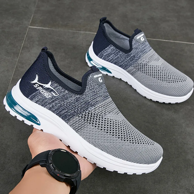 Mens Summer Shoes, Comfortable Lazy Shoes, Breathable Mesh Casual Sports Shoes Man, Cheap Shoes For Men, Clearance black 39