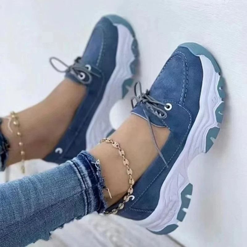 Women Orthopedic Walking Sneakers With Arch Support Breathable Casual Tennis Shoes For Comfort & Foot Pain Relief 6 blue