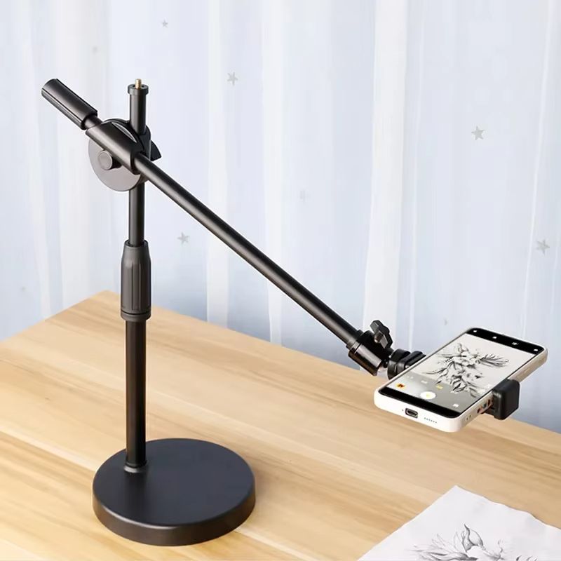 Overhead Tripod With Ring Light Tabletop Shooting Stand With Phone Holder & Boom Arm For Photography And Nail Art type 6