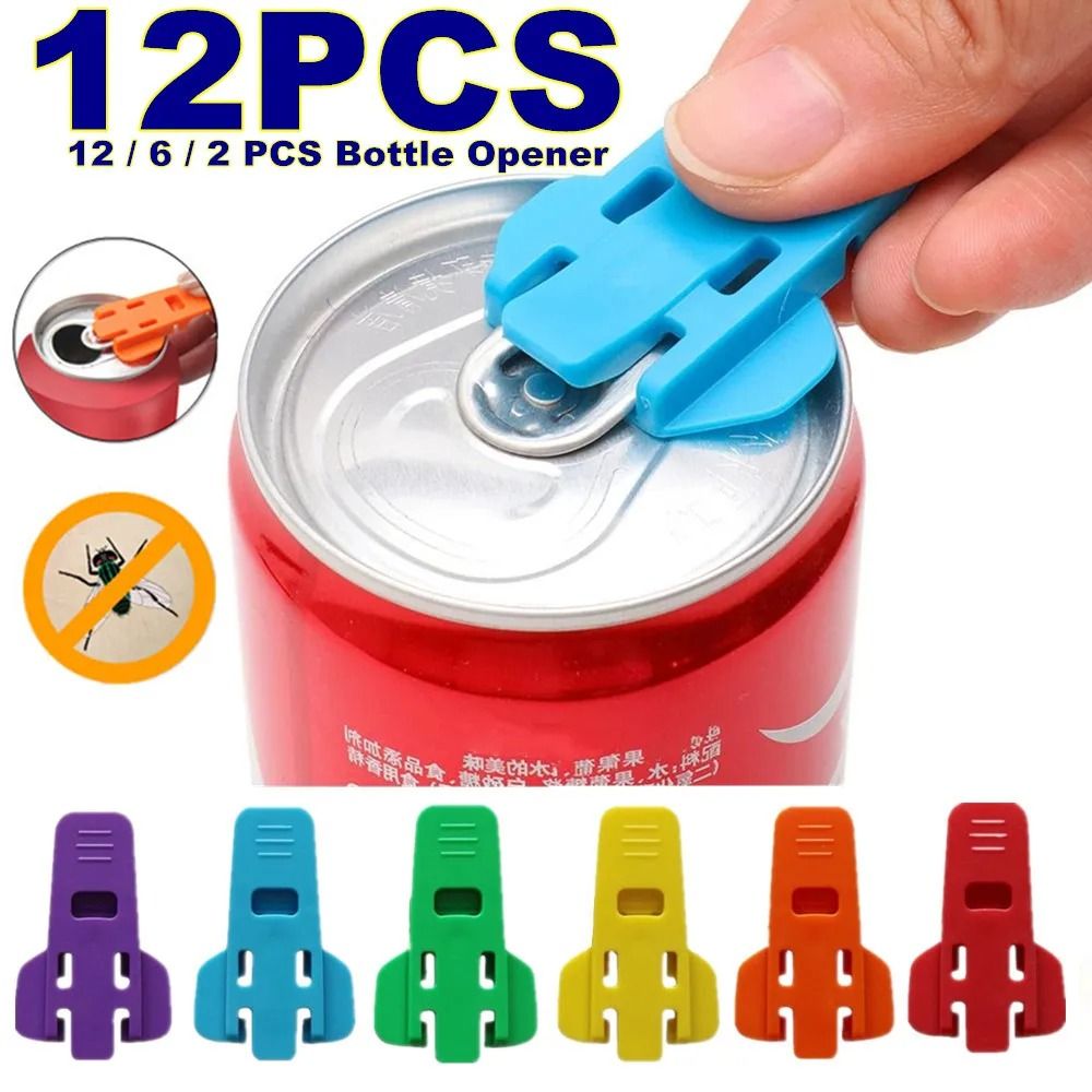 Simple Portable Bottle And Can Opener Tool 6 Pcs Blue