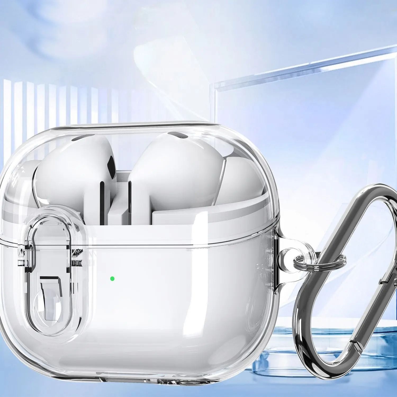 Transparent Security Lock Case For Galaxy Buds b for Galaxy Buds 3 Pro