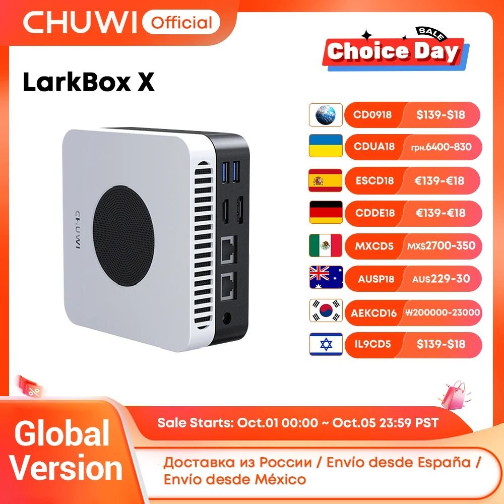 Chuwi LarkBox X Mini PC Intel N100 With 12GB RAM And 512GB SSD us