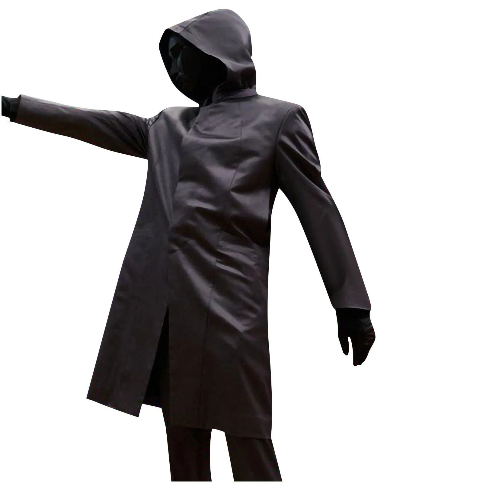 Kids Cosplay Costume Black Jumpsuit With Gloves Triangle Round Square Party Outfit xs
