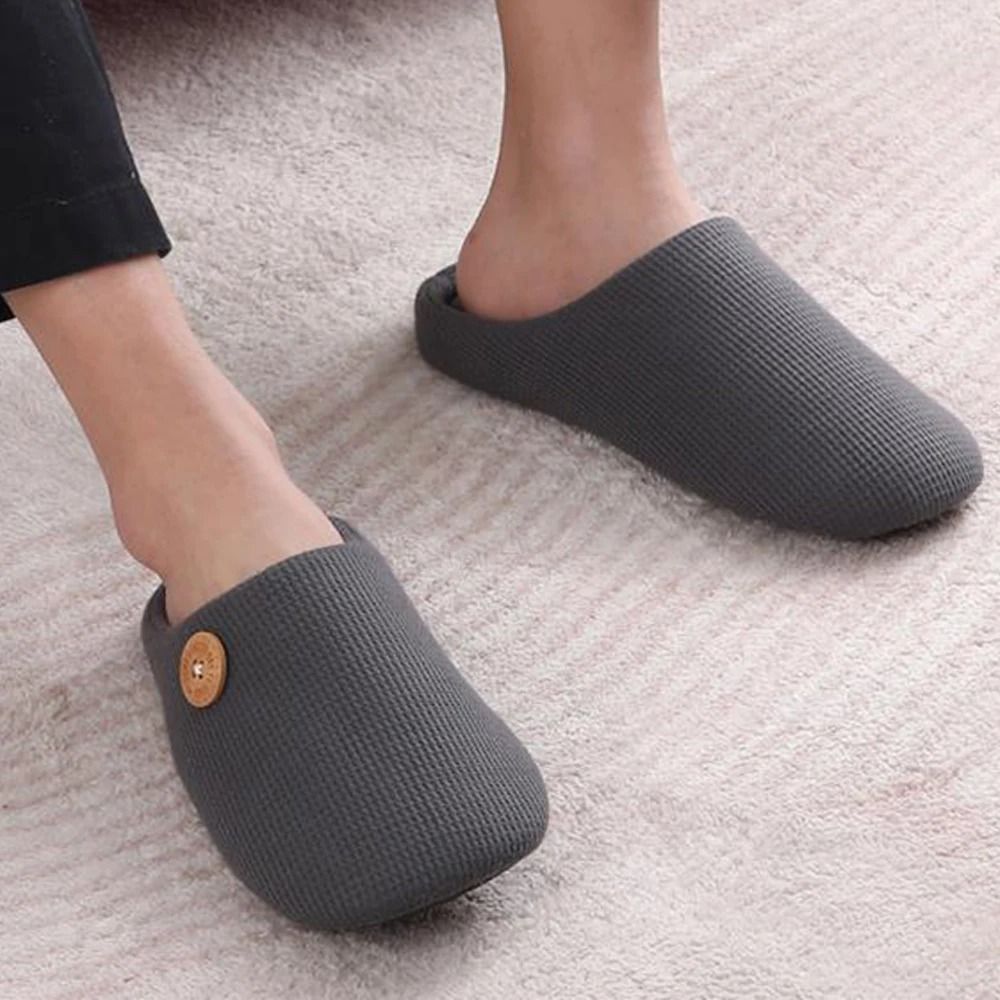Warm Cotton Slippers For Men And Women Soft Indoor House Slides us Men (7.5 8) pink