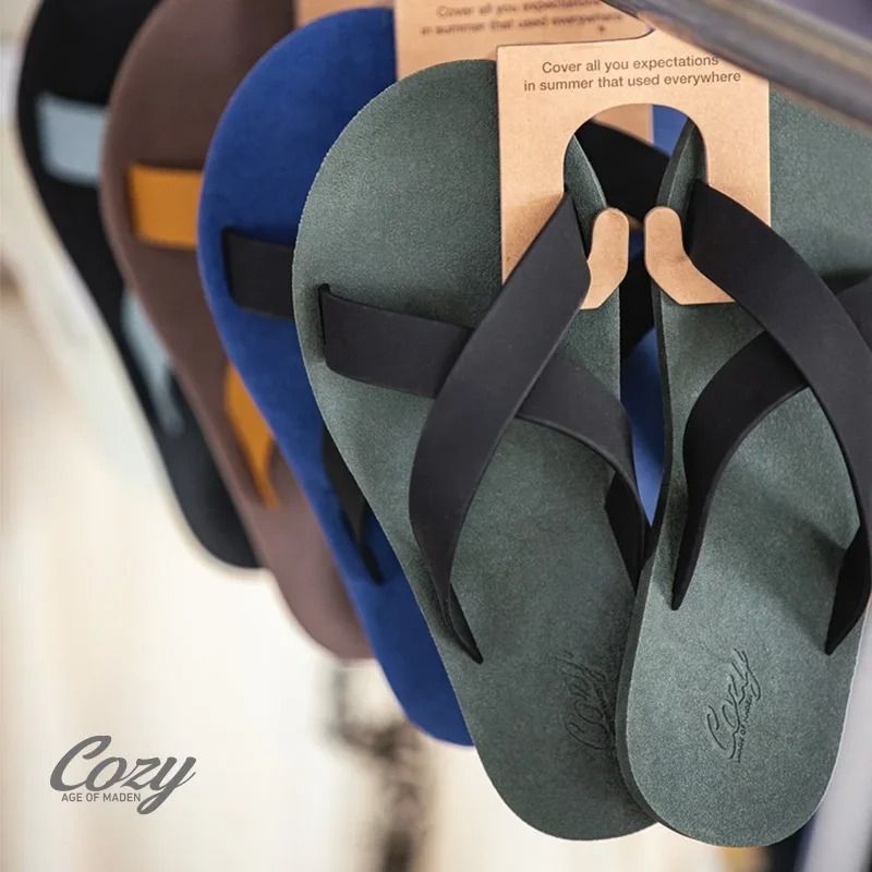 Comfortable Contrast Color Rubber Sandals For Men green 9