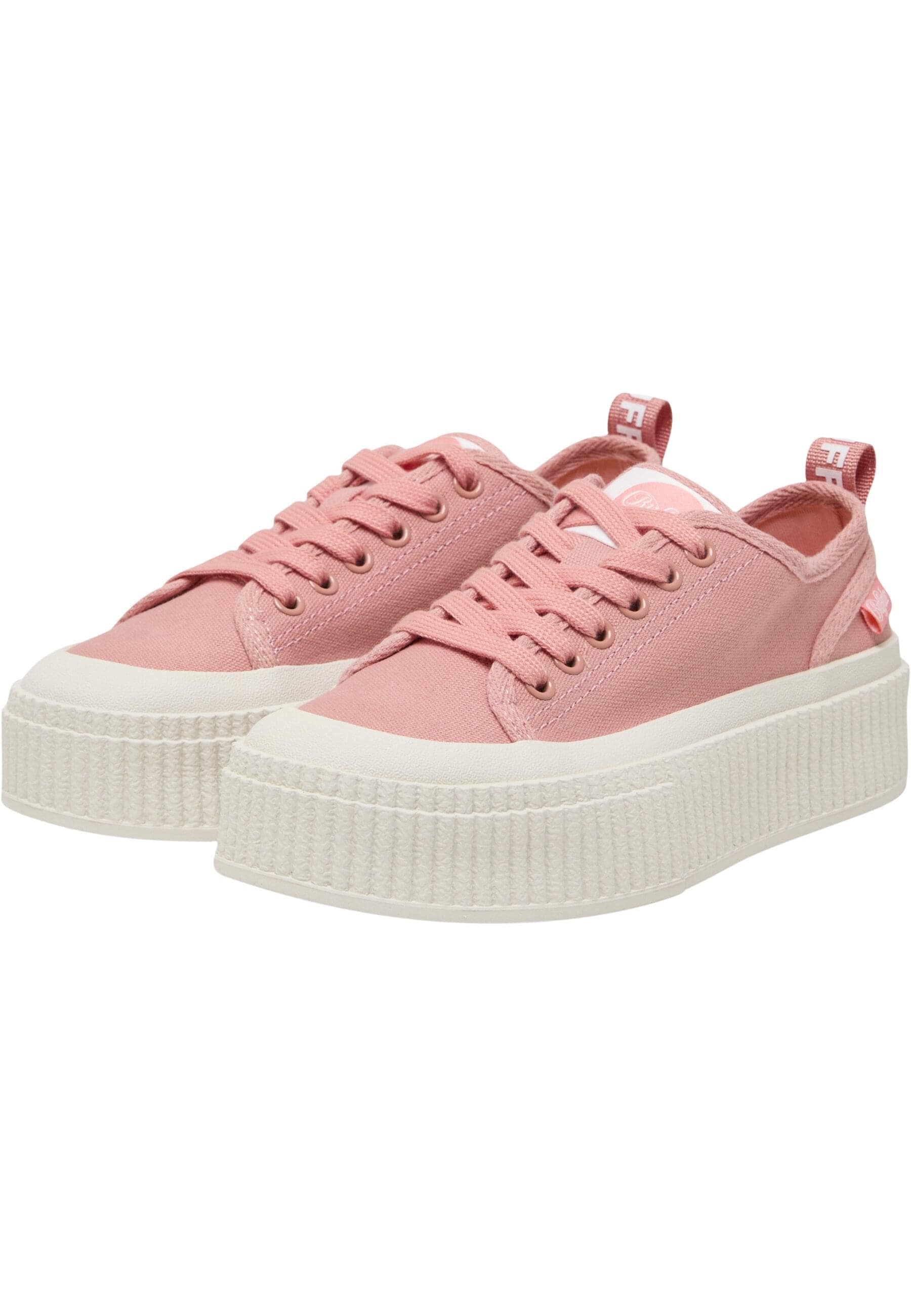 Trainingsschuh BUFFALO "Buffalo MADISON", Damen, Gr. 40, coral, Baumwolle, unifarben, Schuhe