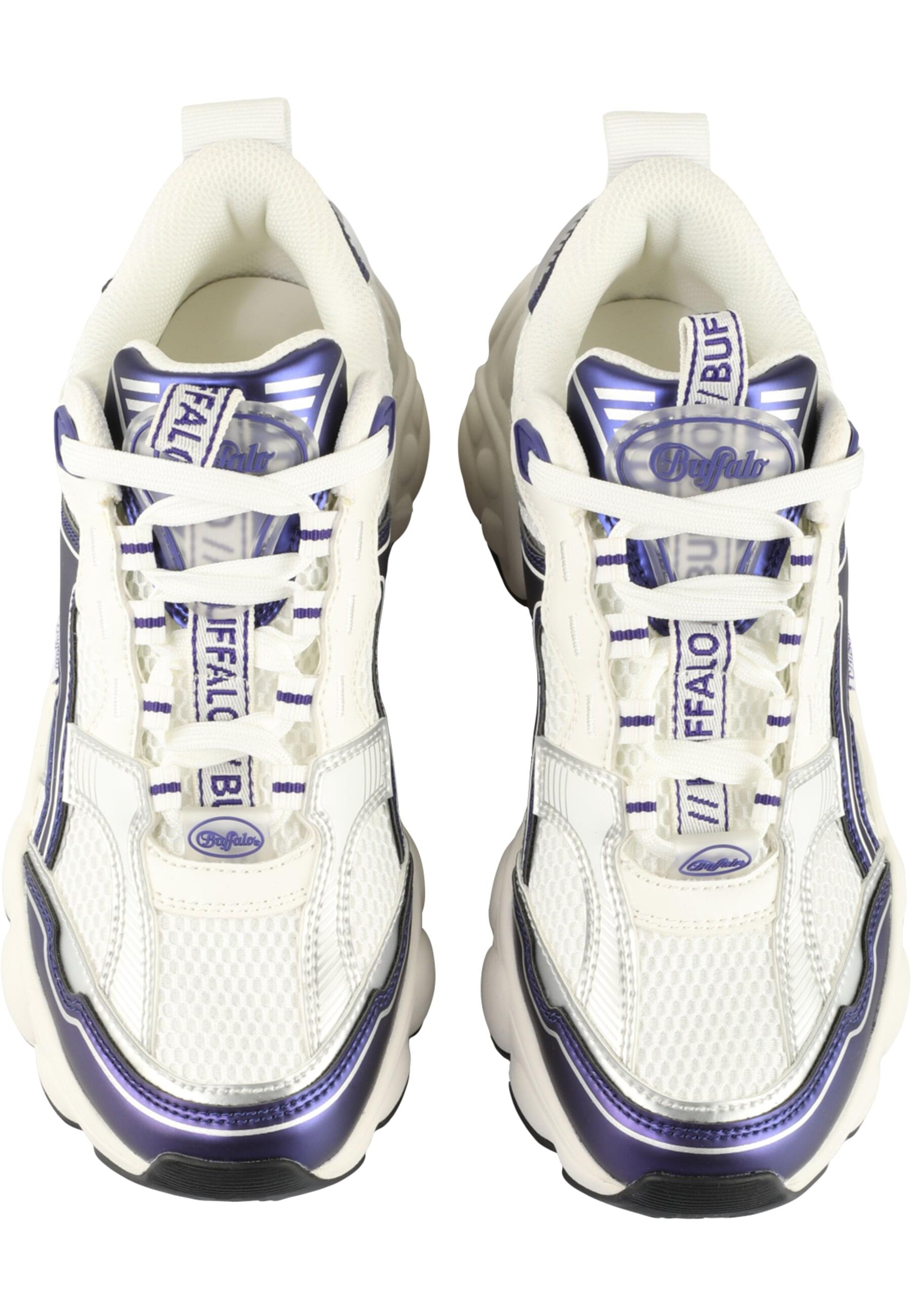 Trainingsschuh BUFFALO "Buffalo CLD RUN JOG", Damen, Gr. 39, weiß, silber, lila, Schuhe