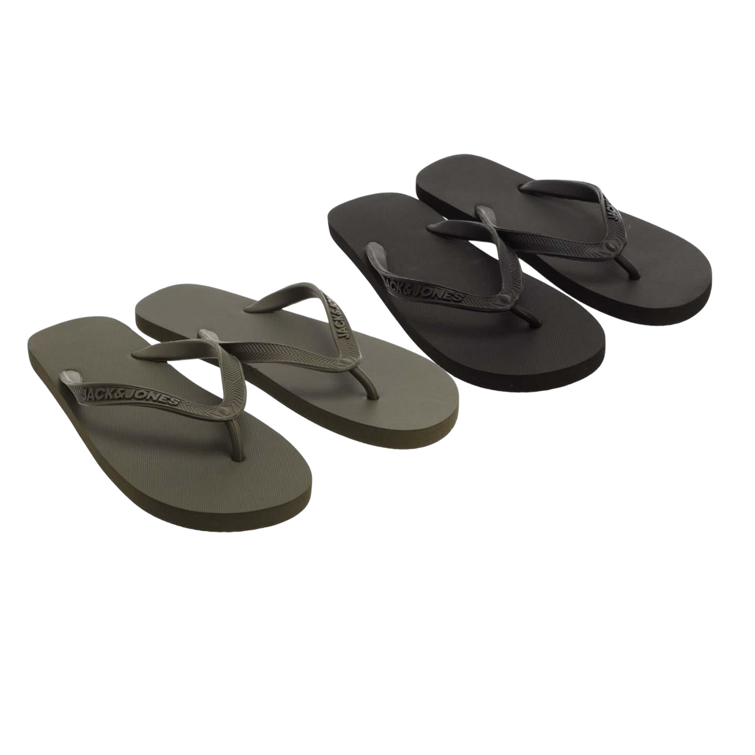 Jack And Jones - Herren Flipflops "Basic", EVA (Schwarz/Dunkelgrau)