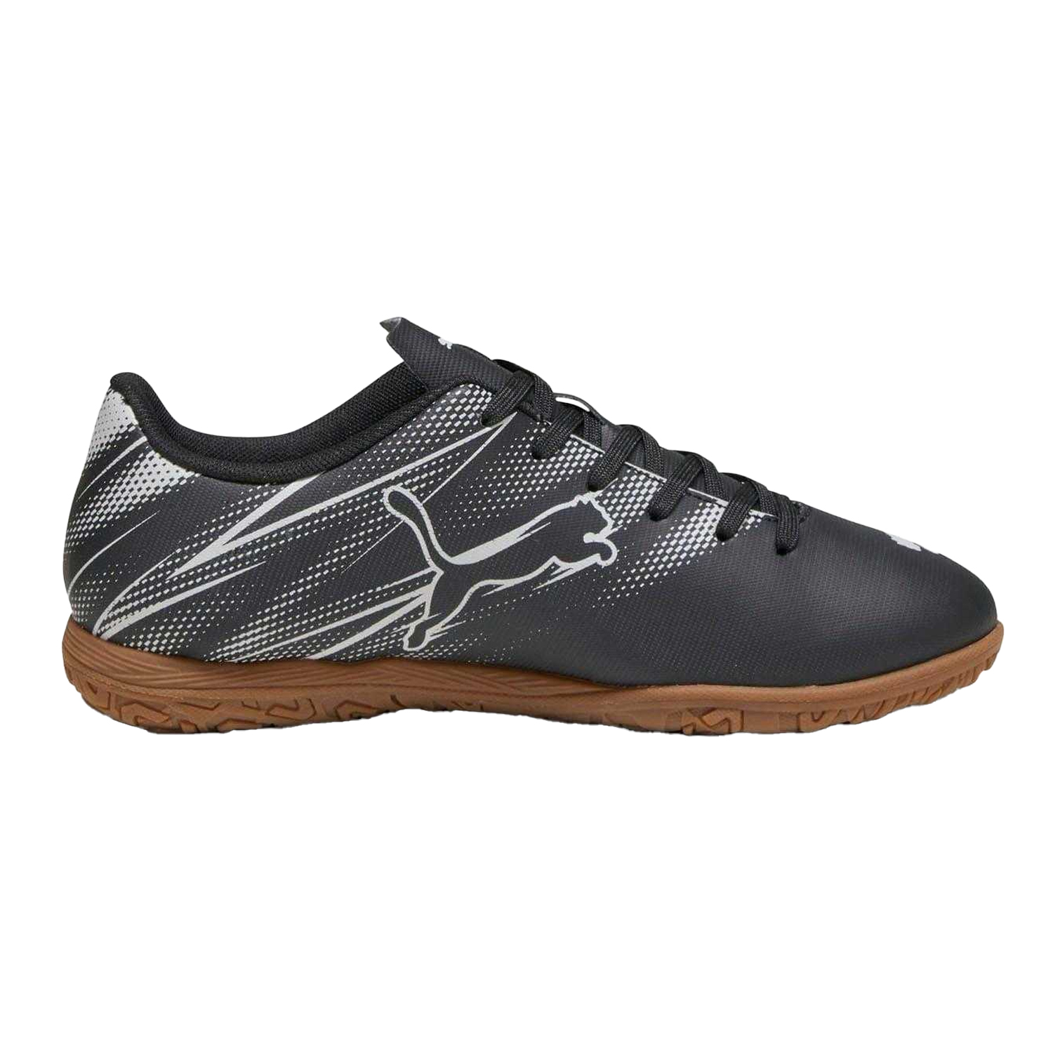 Puma - "Attacanto IT" Fußball-Stiefel für Kinder (Schwarz/Silber) Image