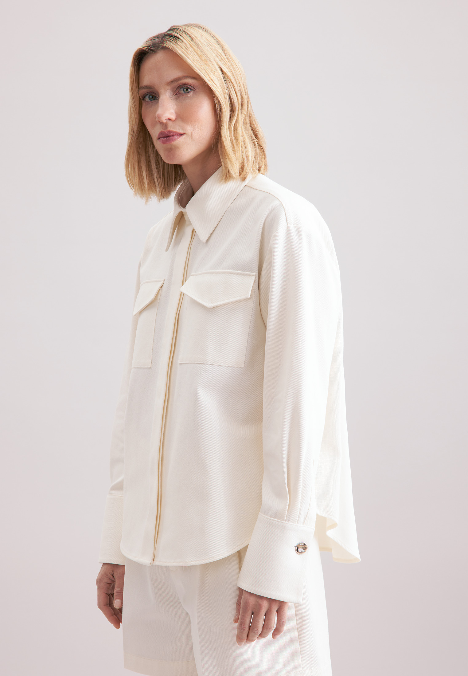 Hemdbluse Damen Ecru Image