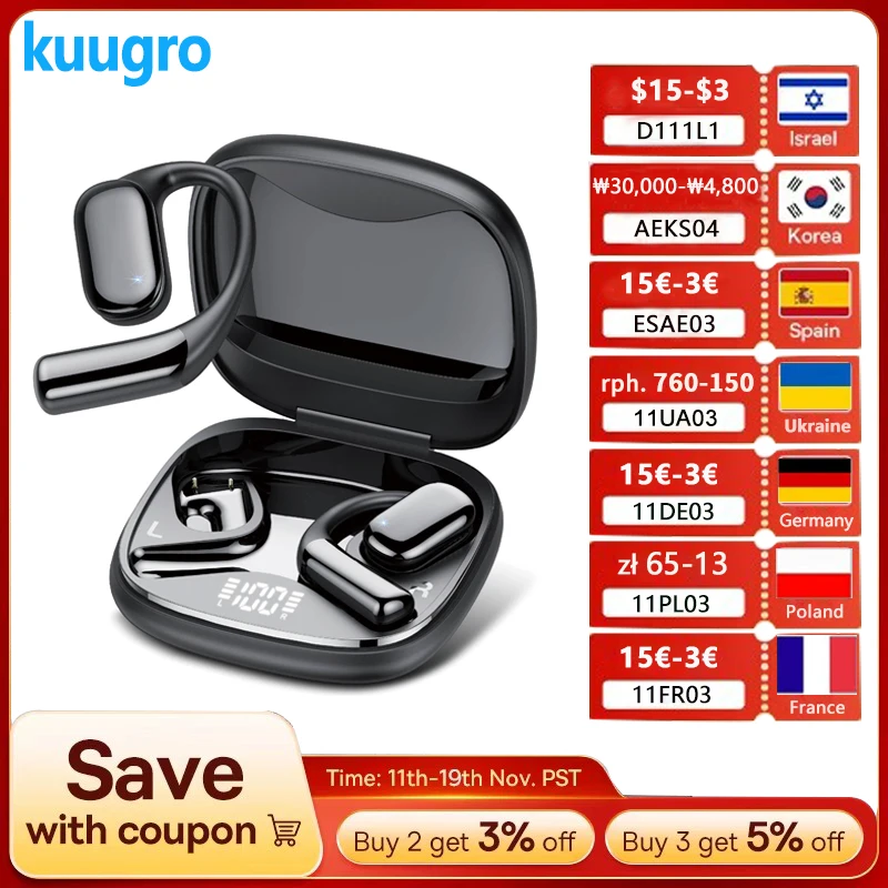 5.4 Bluetooth TWS sans fil Bluetooth écouteurs faible latence double Microphone ENC suppression du bruit tour d