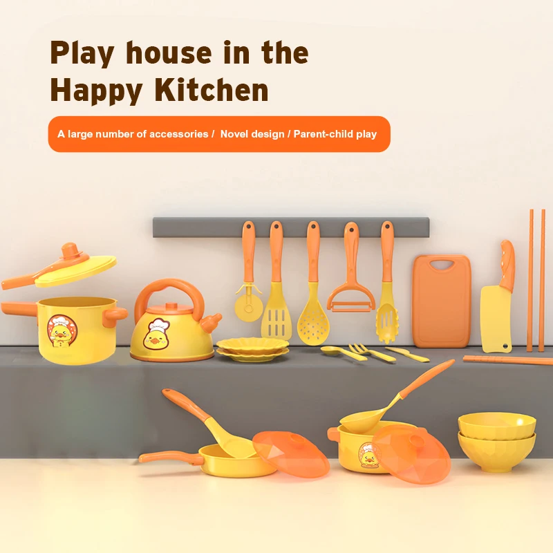 Jeu de cuisine pour enfants, ensemble de jouets de cuisine pour filles, ensemble de simulation de cuisine, ensemble de cuisinière à induction, ensemble complet d'ustensiles de cuisine