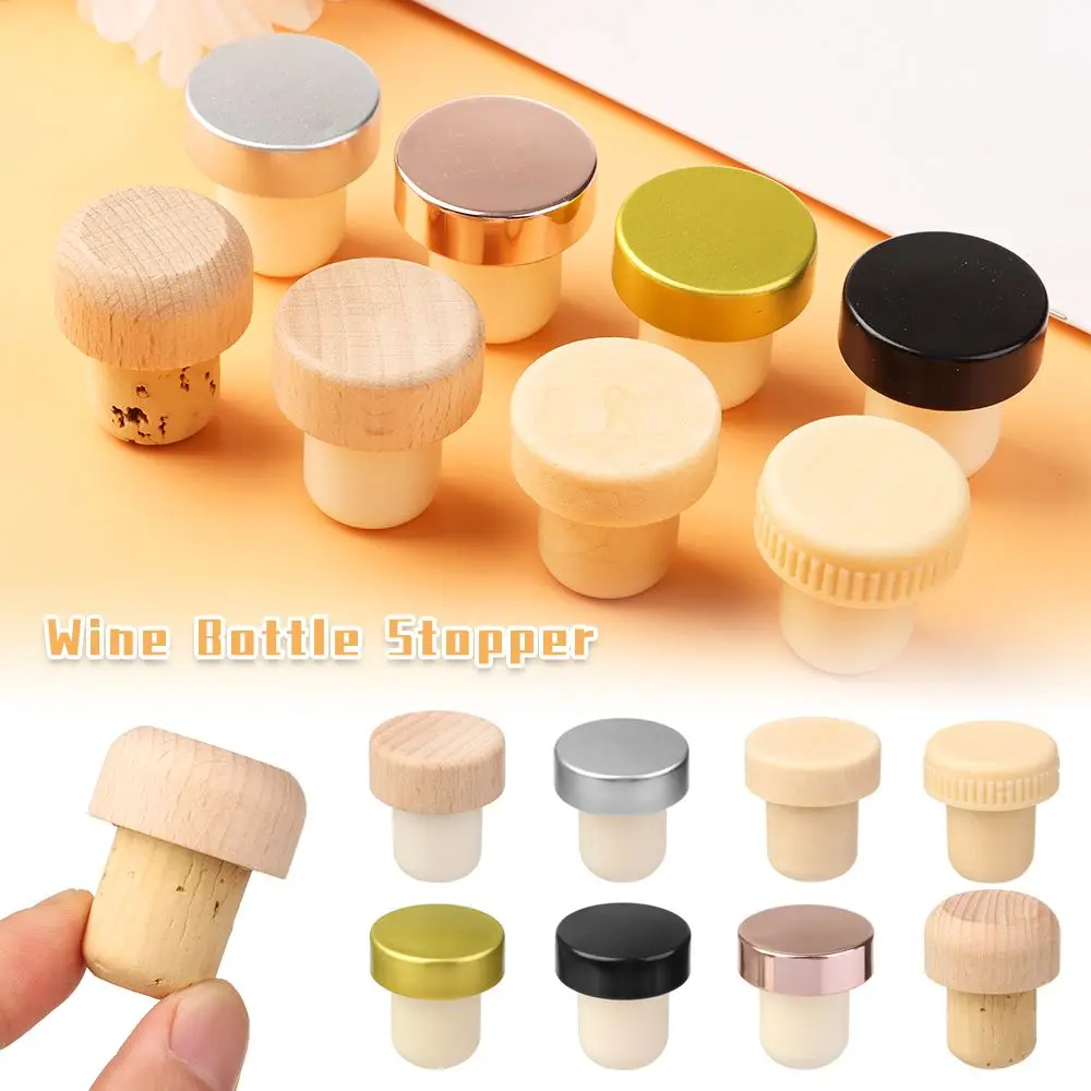 Bouchon en Caoutchouc pour Bouteille de Vin, Champagne, Fournitures de Bar, Cuisine, Bière, Soda, Liège, 1 Pièce