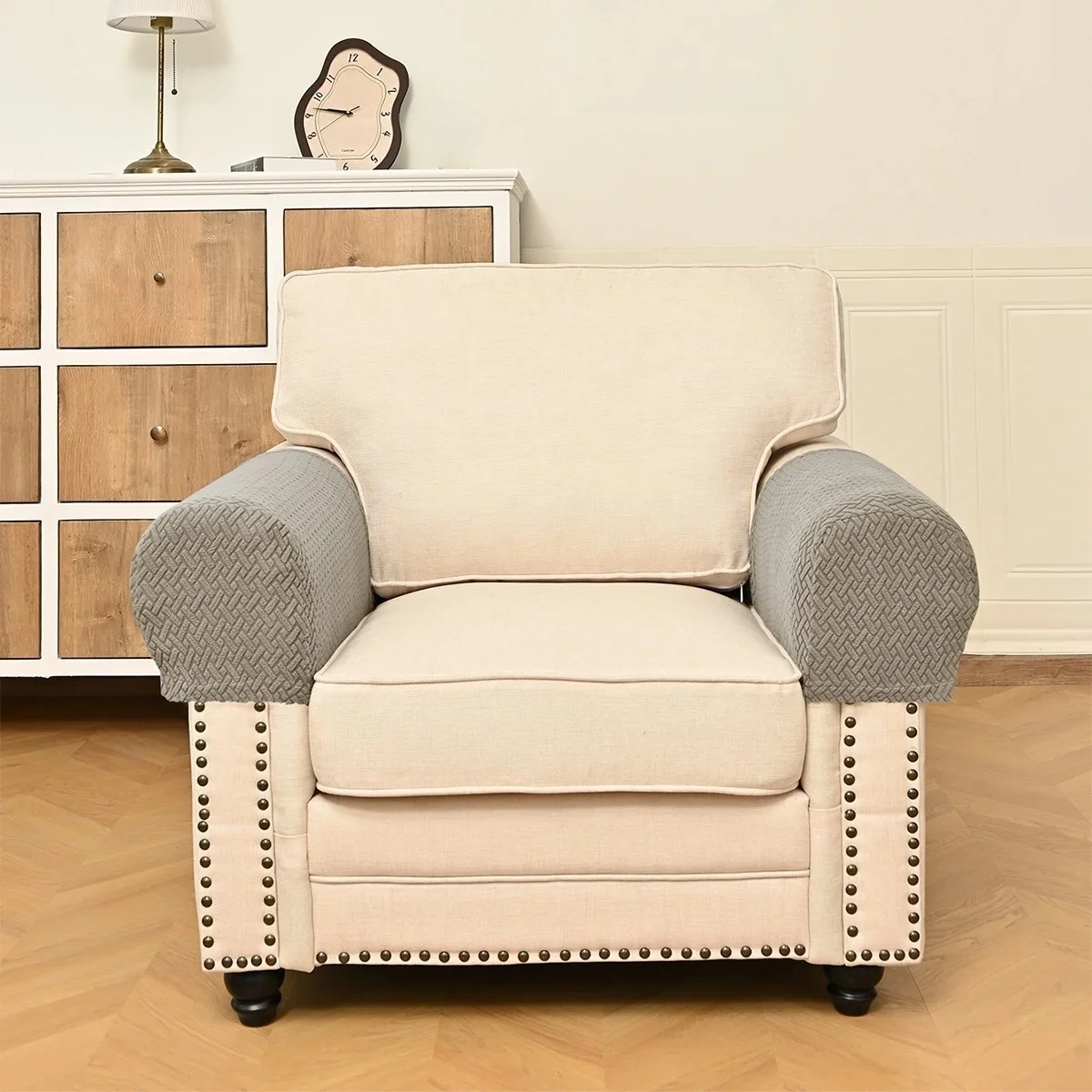 1 satz/2 stücke Jacquard Elastische Abdeckung für Stuhl Universal Größe Stuhl Abdeckung Elastische Sitz Wohnzimmer Stühle Abdeckungen für Home Dining