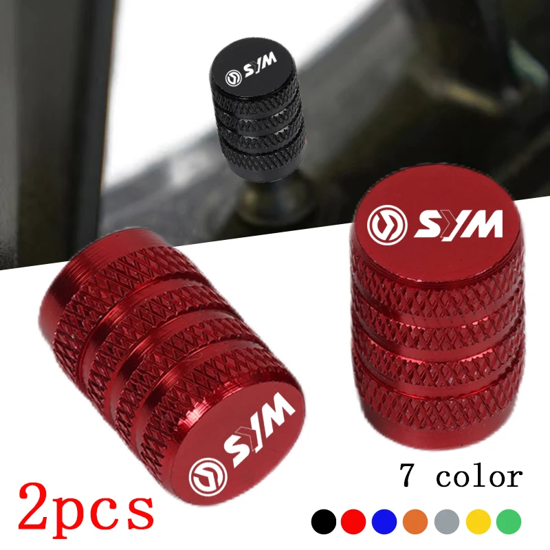 Logo SYM Valvola della gomma della ruota tappi di copertura per SYM JOYMAX Z 125/250/300 MAXSYM 400i 600i TL500 CRUiSYM 300 GTS 300i T2 T3 Joyride 200