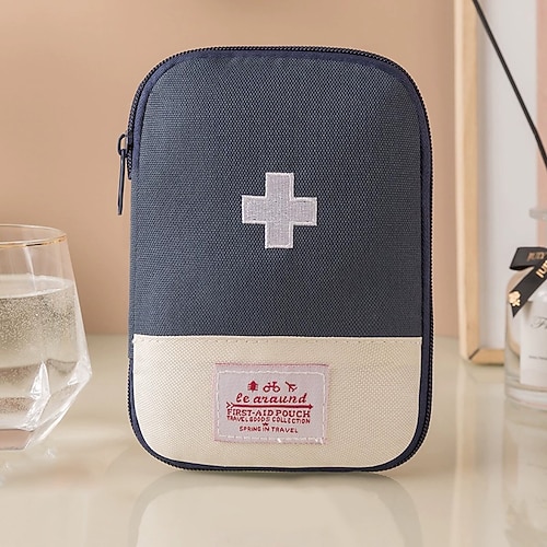 borsa portatile per kit di pronto soccorso, custodia per medicinali da viaggio, piccolo organizer per medicinali di emergenza per esterniamp;uso domestico