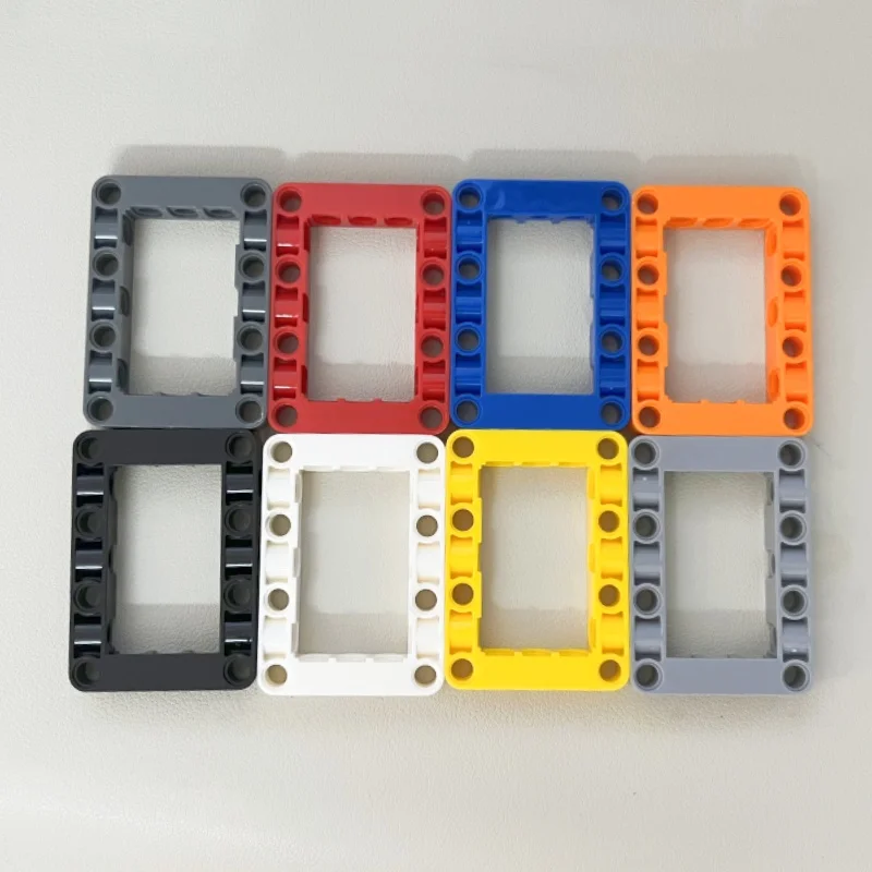 64179 Modifizierter Rahmen, dick, 5 x 7, offene Mitte, Ziegelkollektion, modulares Großspielzeug für technische MOC-DIY-Bausteine Image
