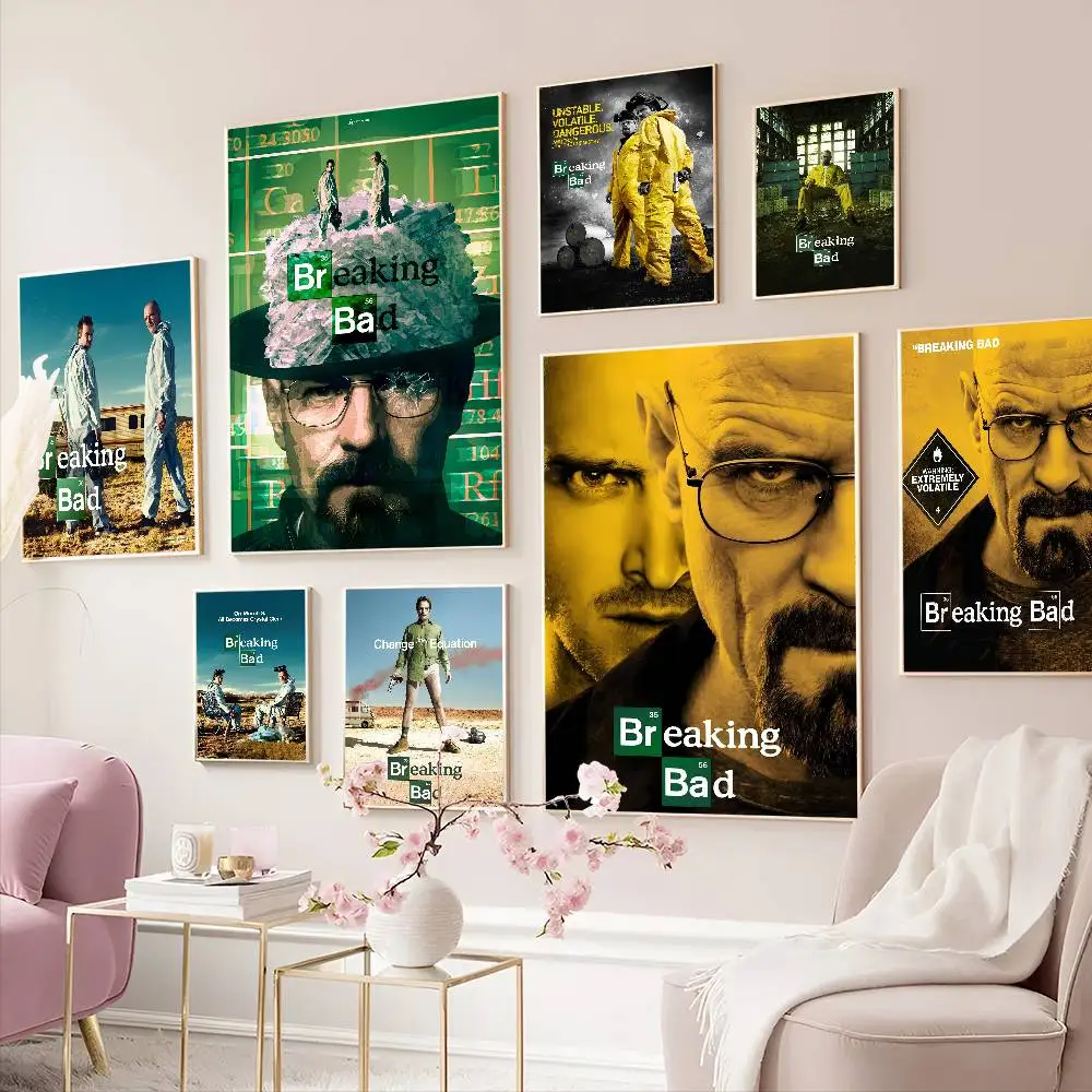 B-Breaking Bad TV Classic Movie Poster HD-Qualität Poster Wandkunst Malerei Studie Nordic Home Decor Image